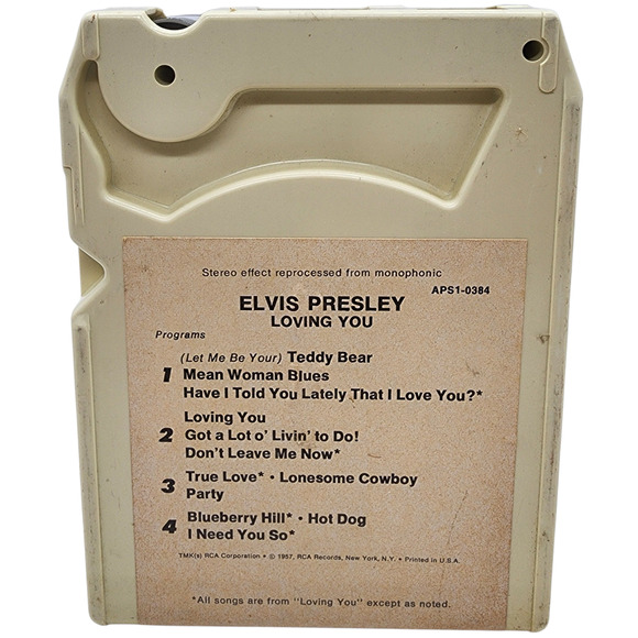 Set Of Three Elvis Presley 8-Tracks For LP Fans Only King Creole Loving You - Picture 7 of 7